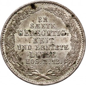 Germany, Saxony, Frederick Augustus II, 1/6 Thaler 1854