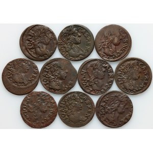 Jean II Casimir, ensemble de tessons (boratins), (10 pièces)