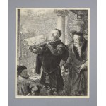 Ignacy ŁOPIEŃSKI (1865-1941), Wyrok na Matejkę, rycina z ok. 1900