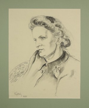 Józef KIDOŃ (1890 - 1968), Portret kobiety, 1937