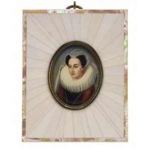 Painter unspecified, 20th century, Mary Stuart - miniature