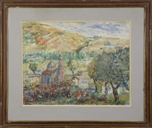 Włodzimierz SAWULAK (1906-1980), Pejzaż z minaretem