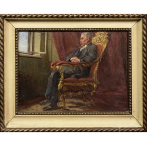 Piotr NIZIŃSKI (1858-1919), Man in an Armchair, 1917