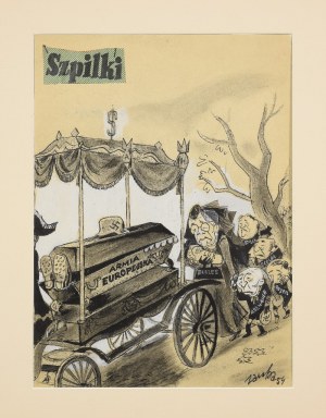 Jerzy ZARUBA (1891-1971), Szpilki - projekt okładki, 1954