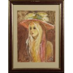 A. DUREN (20th century), Girl in a Hat - Crying Child