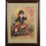 A. DUREN (20th century), Girl in a Hat - Crying Child