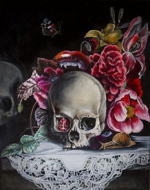 Marta Julia Piórko, Composition with Skull, 2023