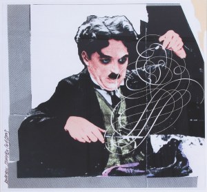 Rosław Szaybo (ur. 1933), Charlie Chaplin, 2003*
