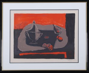 Henryk Hayden (1883–1970), Martwa natura z wazą i owocami, 1968