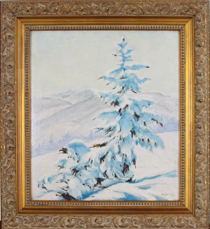 Franciszek Jaźwiecki (1900–1946), Świerk w śniegu, 1939