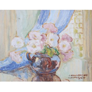 Irena Nowakowska-Acedańska (1909–1983), Kwiaty w okrągłym wazonie*