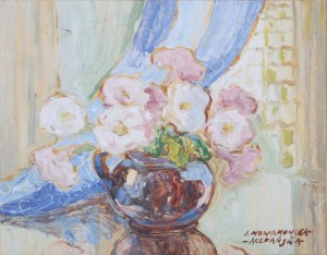 Irena Nowakowska-Acedańska (1909–1983), Kwiaty w okrągłym wazonie*