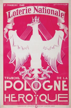 Louis Marcoussis (1878-1941), Loterie Nationale - Tranche de la Pologne Heroïque, 1939