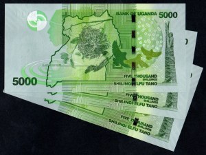 Uganda. 5000 Shillings 2019 3 Consecutive Pieces