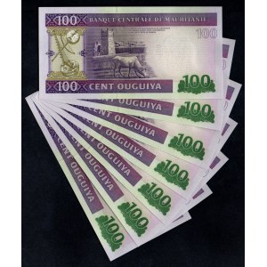 Mauritinia. 100 Ouguiya 2015 7 Consecutive Pieces
