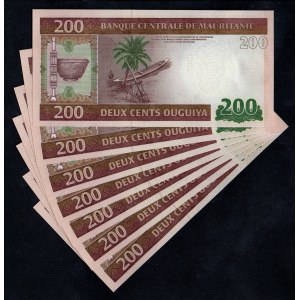 Mauritinia. 200 Ouguiya 2013 7 Consecutive Pieces