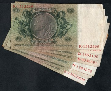 Germania. Repubblica di Weimar 50 Reichsmark 1933 Lotto di 7 pezzi