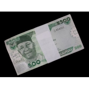 Nigeria. 500 Naira 2023 Bundle of 100 Uncirculated Pieces