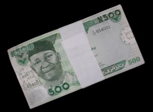 Nigeria. 500 Naira 2023 Bündel von 100 unzirkulierten Stücken