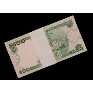 Nigeria. 500 Naira 2023 Bundle of 100 Uncirculated Pieces