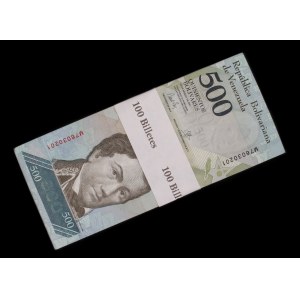 Venezuela. 500 Bolivares Fuertes 2017 Bundle of 100 Uncirculated Pieces