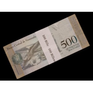 Venezuela. 500 Bolivares Fuertes 2017 Bundle of 100 Uncirculated Pieces
