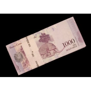 Venezuela. 1000 Bolivares Fuertes 2017 Bundle of 100 Uncirculated Pieces