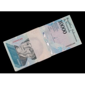Venezuela. 10000 Bolivares Fuertes 2017 Bundle of 100 Uncirculated Pieces