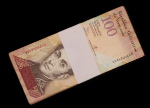 Venezuela. 100 Bolivares Fuertes 2015 Bundle di 100 pezzi circolanti