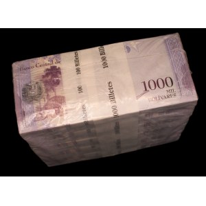 Venezuela. 1000 Bolivares Fuertes 2016 Brick of 1000 Uncirculated Pieces