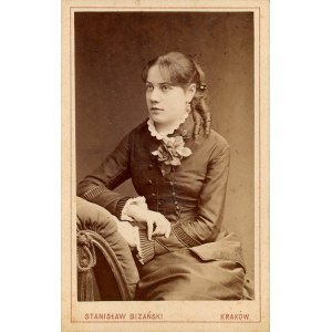 Kraków, Bizański St. - Młoda kobieta, ok. 1880.