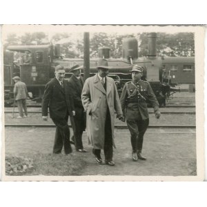 Zaleszczyki - Przyjazd Beliny-Prażmowskiego Wł. przed wizytą u marszałka J. Piłsudskiego, 1933.
