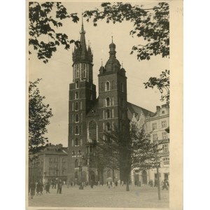 Kraków, Kościół Mariacki, ok. 1940.