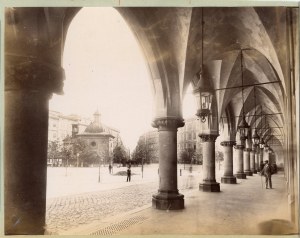 Krakow - Cloth Hall and St. Adalbert's Church, Krieger, 19th century.
