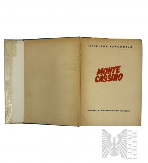 PSZnZ Book Monte Cassino - Melchior Wańkowicz - Edition I MON