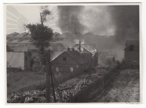 Occupation - Warsaw 1939 (?) Photo of the Burning House