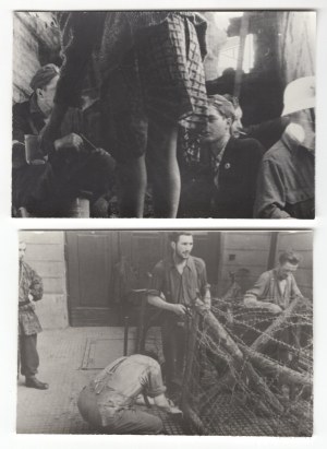 Varšavské povstání -Soubor fotografií ze Severního centra - Němečtí váleční zajatci