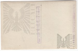 II RP - Przewrót Majowy - Warszawa 1926 - Fotografia Z Walk Ulicznych - Drużyna Piechoty I Oficer