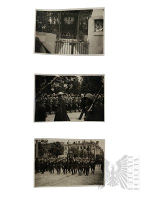 II RP Fotografie z pohrebného obradu uloženia maršálkovho srdca na Rosse vo Vilniuse