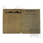II RP Czasopismo “Wiarus” Nr 21 - Polska Od Bałtyku Odepchnąć Się Nie Da! 21 Maja 1939.