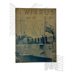 II RP Czasopismo “Wiarus” Nr 7 - Silna Marynarka Wojenna To Silna Polska 13 Lutego 1937 r.