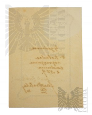 II RP - Premio del settimanale Rara Avis, Varsavia, 5 XI 1930