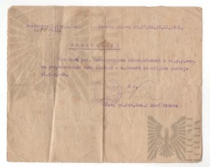 II RP Set of Documents Sobolewski Mieczyslaw 41 Infantry Regiment Suwalki