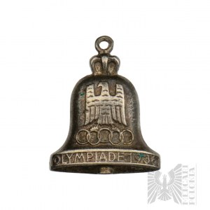 Third Reich German Olympic Bell Badge 1936.