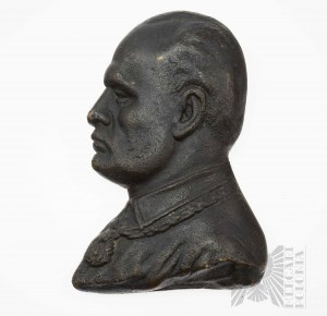 2WW Italy - Bust of Benito MUSSOLINI Bronze.