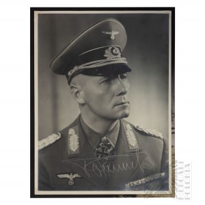 World War 2 Third Reich German Signature of the Desert Fox Erwin Rommel - Certificate