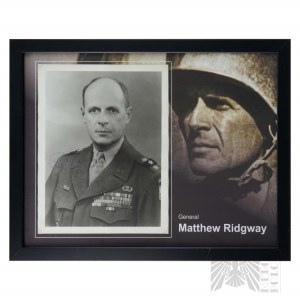 WW2 / USA Signature of American General Matthew Ridgway.