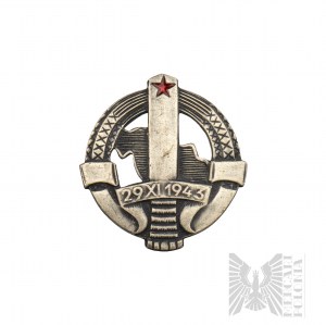 WW2 Resistance Badge Yugoslavia 1943