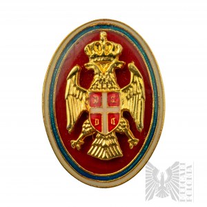 Serbian Republic Army Officer's Badge on Cap.