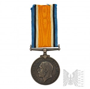 1st World War British Medal for the War Silver 1914 - 1918 - Norfolk Regiment.